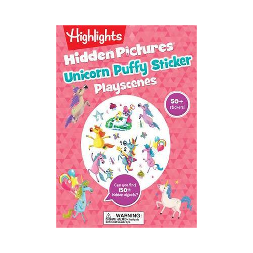 Highlights : Unicorn Puffy Sticker Playscenes (Hidden Pict)