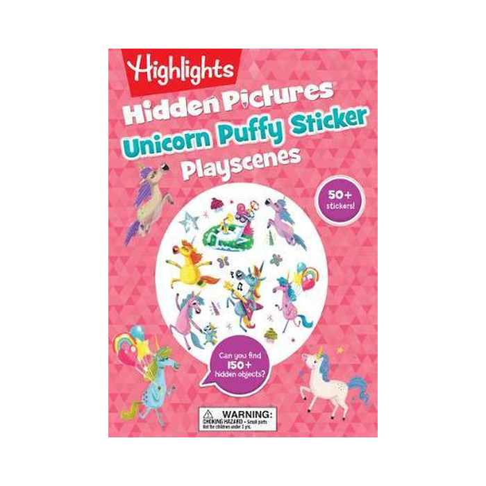 Highlights : Unicorn Puffy Sticker Playscenes (Hidden Pict)