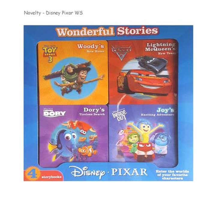 N-Disney Pixar 4 Books Box Set