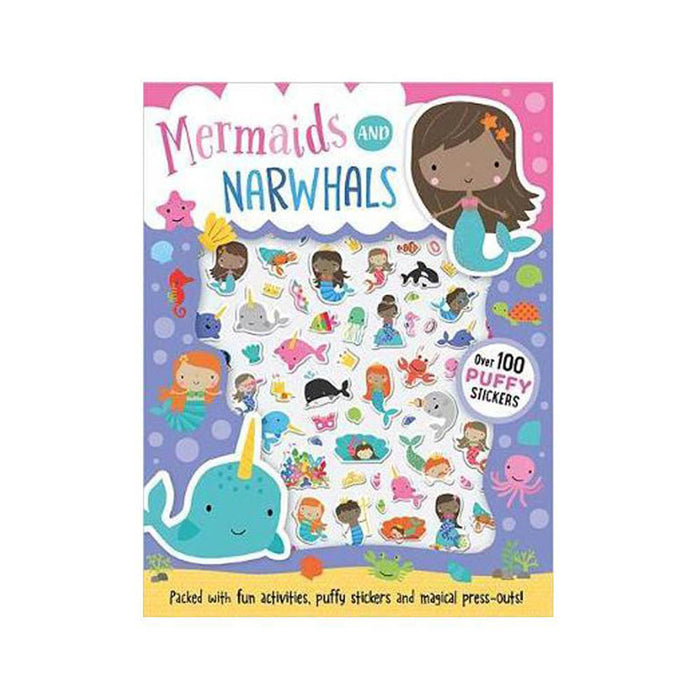 Mermaids And Narwhals Puffy Sticker Act Book
